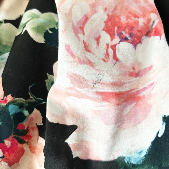 NEW Black Halo Zana Sheath Mini Dress in Black Dark Romance Floral Size 2 - Picture 5 of 7